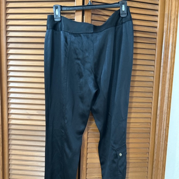 Express Y2K 100% silk black cargo jogger - Picture 7 of 8
